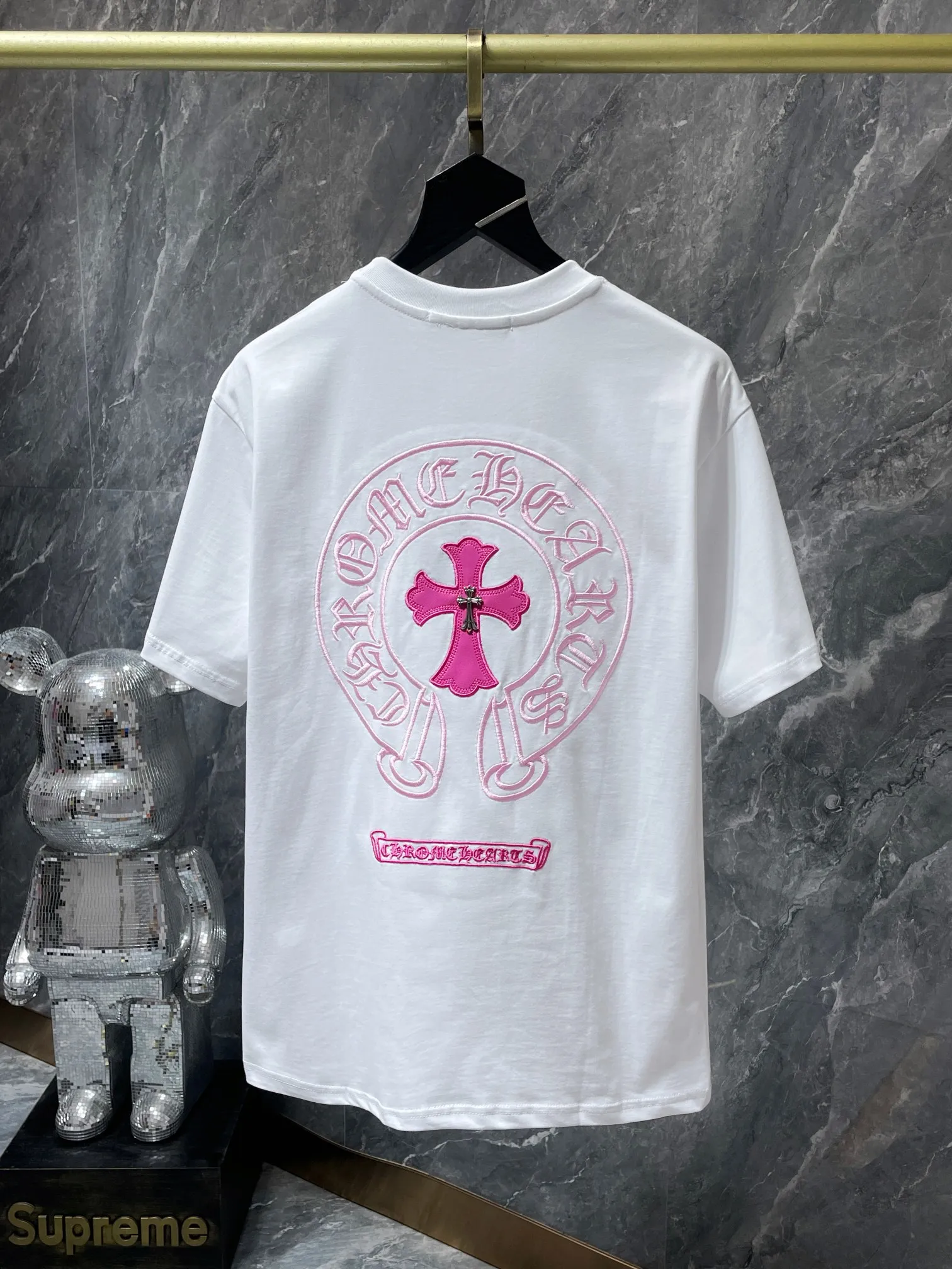 8760# Chrome Hearts 24ss g g Classic 1 1 ：Black White Pink Sizes：S、M、L、XL